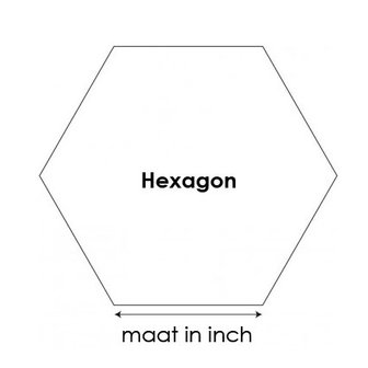 Hexagon 1inch - Papiertjes | Fabbies