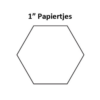 Hexagon 1inch - Papiertjes | Fabbies