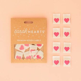 Sarah Hearts Label | Pink Heart Label [LP150]