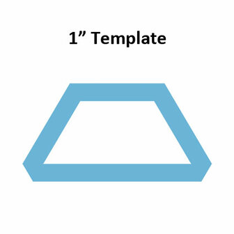 Halve Hexagon 1inch - Template I-Spy