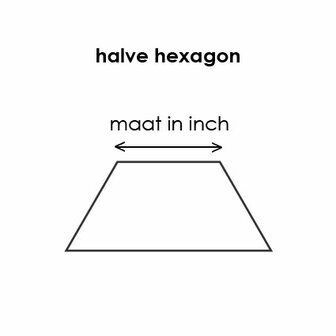 Halve Hexagon 1inch - Template I-Spy