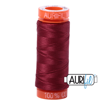 Aurifil Mako50 #2460 Dark Carmine Red - 200mtr