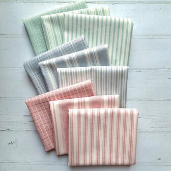 Tilda Woven Tea Towel | Biscuit Stripes Blue [160105]