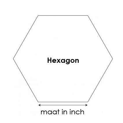 Hexagon 1inch - Papiertjes | Fabbies