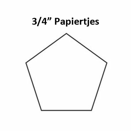 Pentagon 3/4inch - Papiertjes