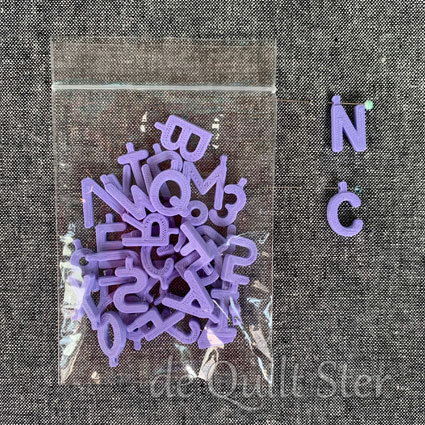 Quilt Block Marker ABC-123 - LILAC