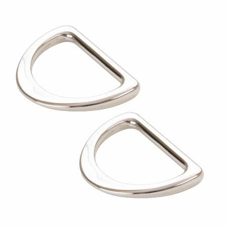 ByAnnie | D-Ring Nickel 1" / set van 2 [HAR1DRNTWO]