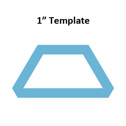 Halve Hexagon 1inch - Template I-Spy