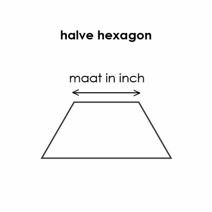 Halve Hexagon 1inch - Template I-Spy