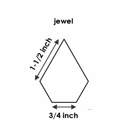 Jewel 3/4inch x 1-1/2inch - Template I-Spy