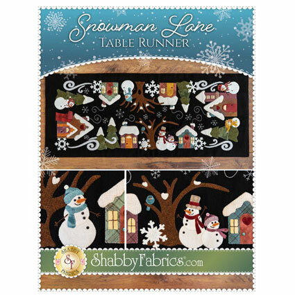 Shabby Fabrics | Patroon 'Snowman Lane' 