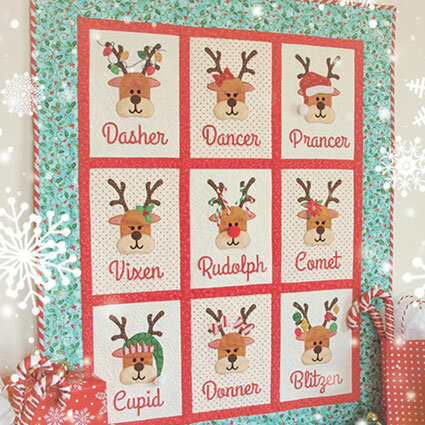 Shabby Fabrics | Patroon 'Rudolph and Friends'