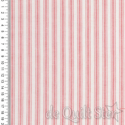 Tilda Woven Tea Towel | Apple Cake Stripes Red [160112]