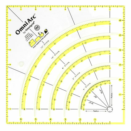 Omnigrid Liniaal INCH OmniArc - Cirkels